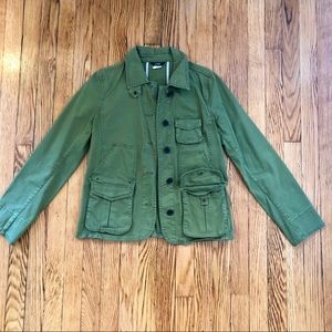 J. Crew Army Green Button Up Jacket